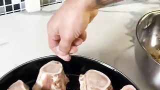 Закуска из костного мозга.