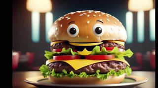 funny crazy burger