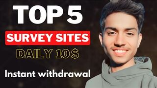 Top 5 Survey sites that pay you instantly 2023 | How to earn money online | Do Survey and earn money