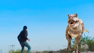Dinosaur attack and water mai Gir gaya magical video