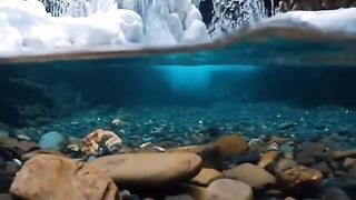 Alaska. Crystal clear water.