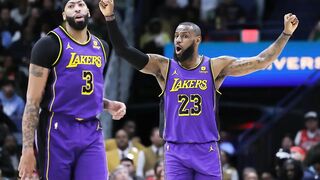 LeBron Scores Thirty Points, and Davis Stops Wembanyama's Five-on-Five