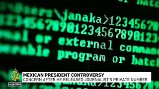 Mexican president controversy: Concern after he released journalist's private number