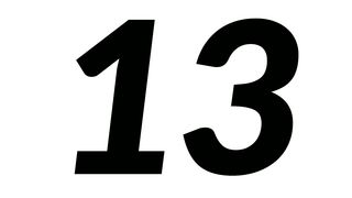 The number of thirteen