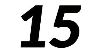 The number of fifteen