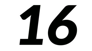 The number of sixteen
