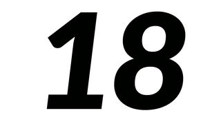 The number of eighteen
