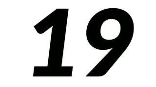 The number of nineteen