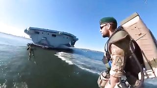 UK’s Royal Navy Showcases Flying Jet Pack Suits