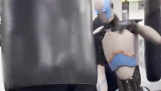 INSANE punching Power From AI Robot Punching