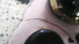 Gold Barbershop Chair