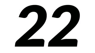 The number of twenty two