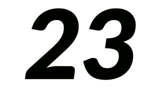 The number of twenty three