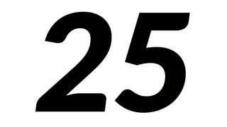 The number of twenty five