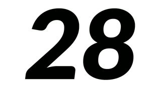 The number of twenty-eight