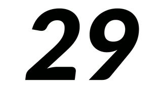 The number of twenty-nine
