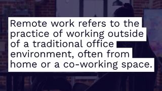 What is Remote Work?