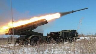 BM27 Uragan Russian 220 mm Multiple Rocket Launcher