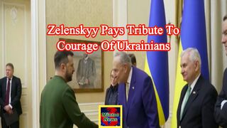 Zelenskyy pays tribute to courage of Ukrainians as war enters 3rd year