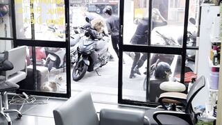 Funny Prank At Hair dresser  shop