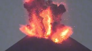 The devastating eruption of Mount Krakatoa in 1883 in Indonesia
