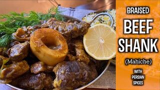 Beef Shank Persian Style - Mahiche with Baghali Polo - Eat with Persian Herb Rice