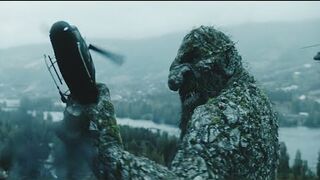 Troll vs Helicopter Hollywood Movie Scene Troll