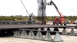 Oil Company / Refinery catches Mighty Fire