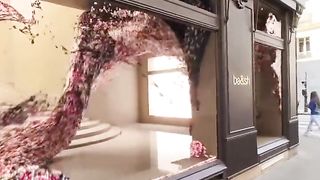 The incredible facade of a store in Paris