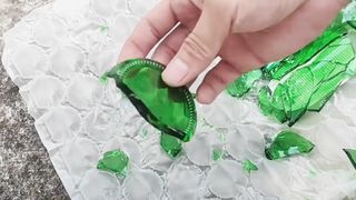 Magical magic - beer bottle turns emerald_jewelry
