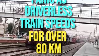 On Cam_ Panic As Driverless Train Speeds For Over 80 KM From J&K To Punjab.