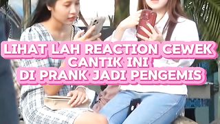 prank cewek jadi pengemis