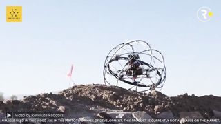 A robot in the form of a ball with maximum cross-country ability