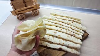 МУКА КИПЯТОК! Тонкий ЛАВАШ на сковороде ГОТОВИМ ДОМА!