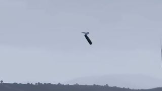 Seconds of a Fighter Plane Crashing