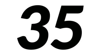 The number of thirty-five