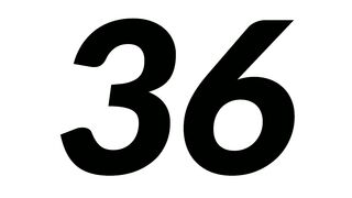 The number of thirty-six