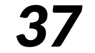 The number of thirty-seven