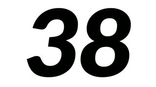 The number of thirty-eight