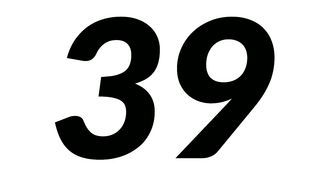 The number of thirty-nine