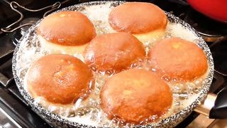 big donuts soon ready enjoy
