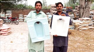 How to Make Toilet FLUSH Commode Seat with Amazing Skills | Asian Toilet Seat