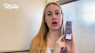 Meto Purple Toothpaste for Teeth Whitening (1 Fl Oz), Teeth