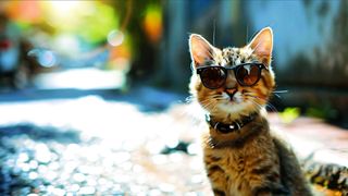 Cute and cute cat