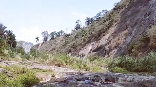 an ancient river that cuts through limestone hills