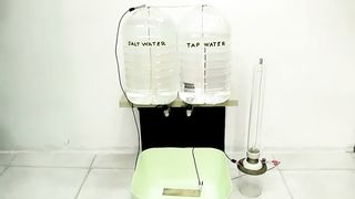 Salt water electric conductivity Test
