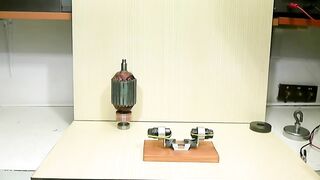 Magnetic rotor in motion high speed