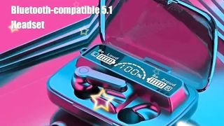 Bluetooth Earphone Wireless Waterproof M19 TWS Sport Bluetooth Earbud for Outdoor Home,Earphone