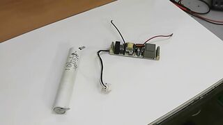 Converter DC AC voltage for fluorescent emergency tube