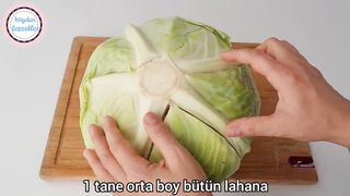 ‼️ŞOK ŞOK LAHANANIN BU ŞEKİLDE KESİLDİĞİNİ İLK DEFA GÖRECEKSİNİZ‼️ ÇOK KOLAY VE